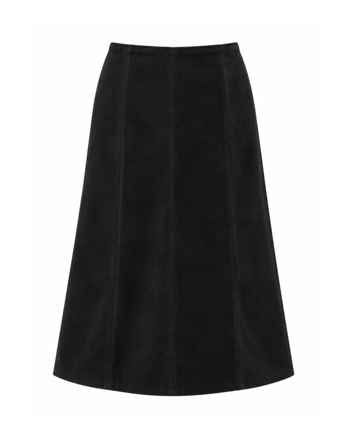 Sylvia Suede Skirt - Soft Noir